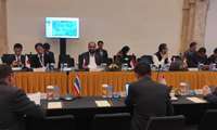 Presentation of the third UN-GGIM-AP Working Group Report by the Director General of NCC in Indonesia